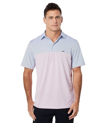 Мужские рубашки и топы Vineyard Vines Sage Mountain Engineer Санкати Поло