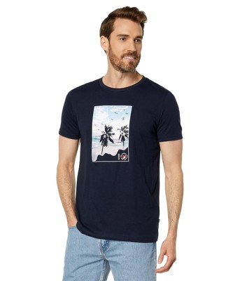 

Мужские рубашки и топы Футболка Nautica с графическим рисунком Beach Vibes, изготовленная из экологически чистых материалов