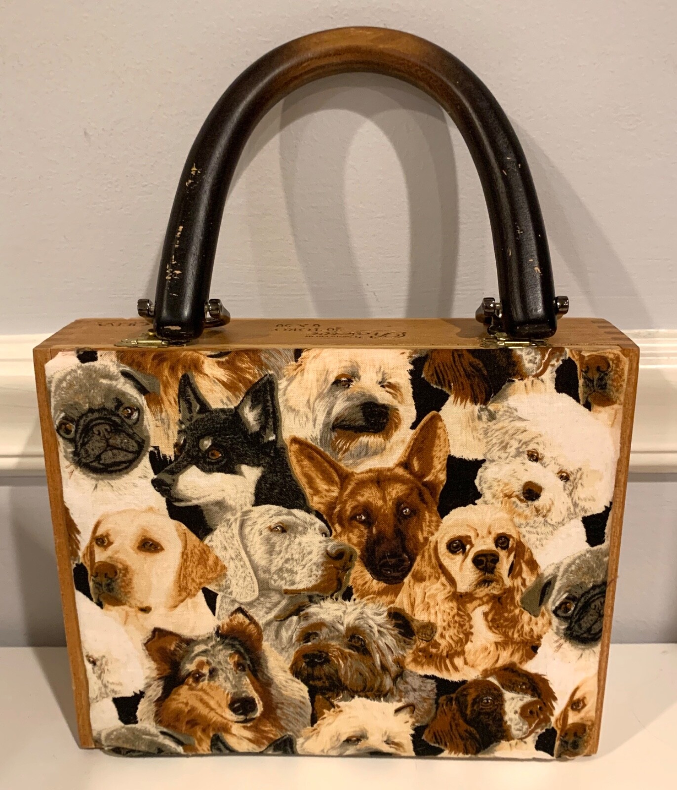 Dog print purse deals