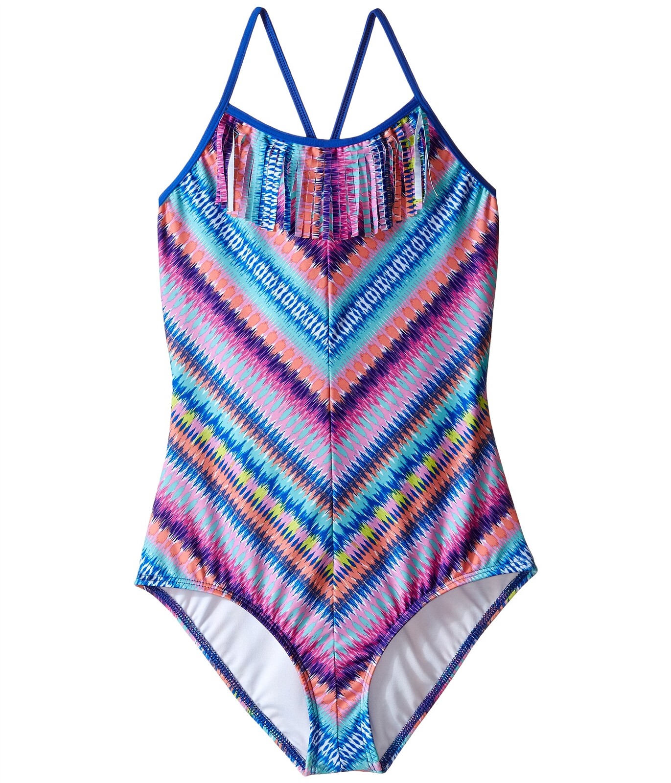 ELLA MOSS Girl Festival Multi Color One-Piece Sz 7 (Big Kids) 120847
