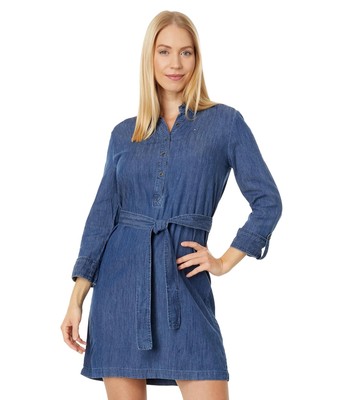 Женские платья Tommy Hilfiger Popover Платье из шамбре с поясом