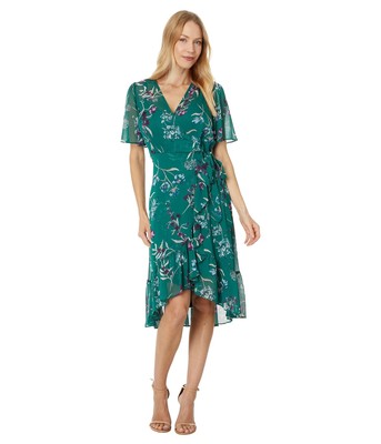 Женские платья Calvin Klein из шифона Миди с цветочным рисунком