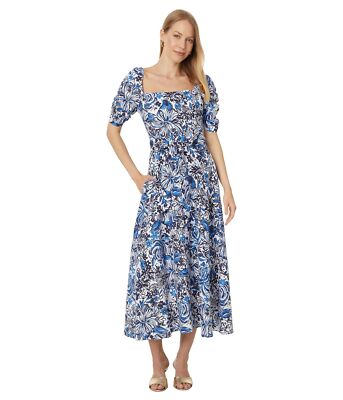 Женские платья из льна с коротким рукавом Lilly Pulitzer Mylie