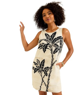 Womans Dresses Tommy Bahama Peninsula Palms Sleeve Shift Dress