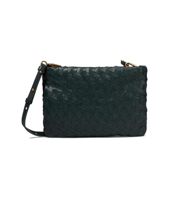 Womans Handbags Madewell The Puff Crossbody Bag: Woven Leather Edition