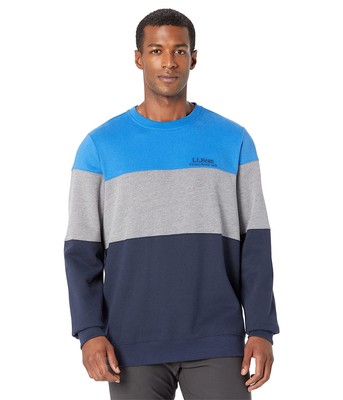 Мужская одежда Толстовка LLBean 1912 Crew Neck Color-Block - Высокий