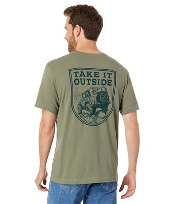 

Мужские рубашки и топы Life is Good Fineline Футболка Take it Outside ATV Crusher