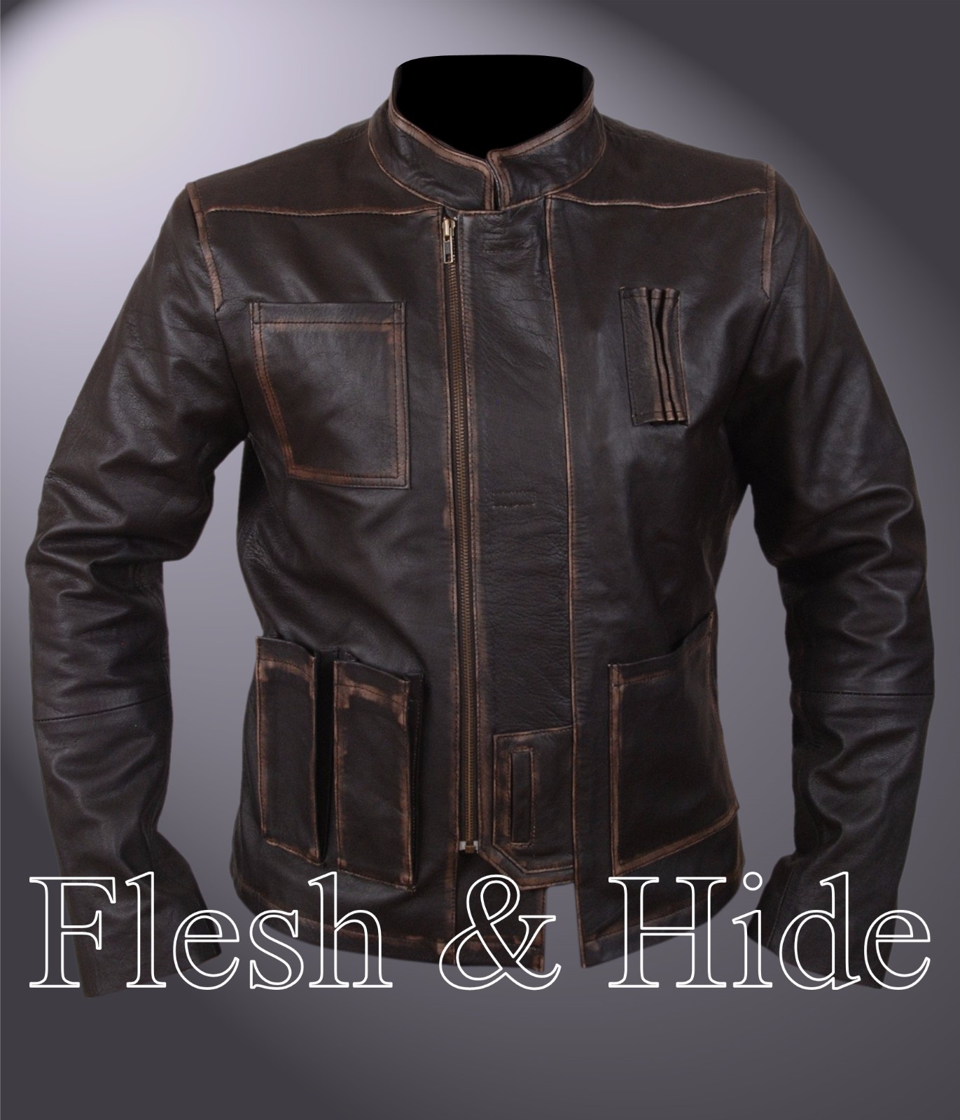 Genuine Cowhide Leather Han Solo Harrison Ford Star Wars