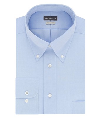 

Мужская одежда Van Heusen Мужская классическая рубашка стандартного кроя без железа однотонная