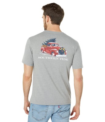 

Мужские рубашки и топы Футболка Southern Tide с короткими рукавами Snowy Truck Heather