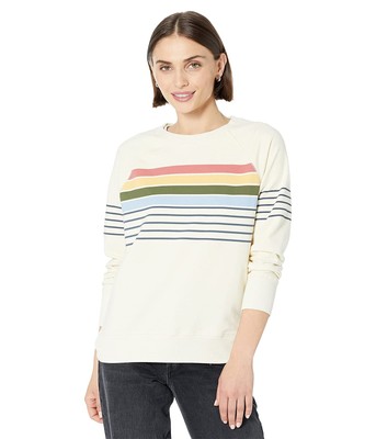

Женские худи и свитшоты LLBean Petite 24/7 Sweats Crew Stripe