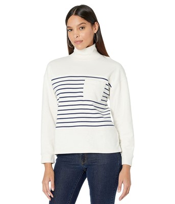 

Женская одежда Толстовка Madewell Lincoln в полоску с воротником под горло