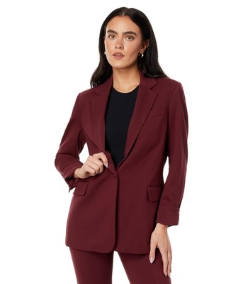 Womans Coats & Outerwear DKNY Notch Collar Flap Pocket One-Button Jacket