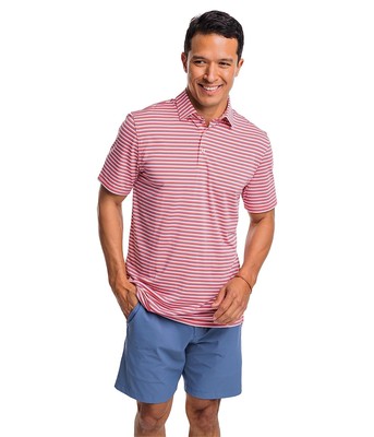 

Мужские рубашки и топы Поло Southern Tide Driver в полоску с полосками