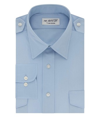 

Мужская одежда Van Heusen Мужская классическая рубашка-пилот с длинным рукавом Авиатор
