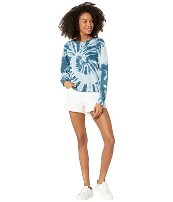 

Женские худи и свитшоты Madewell Shruken Sweatshirt в цвете тай-дай