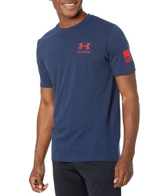 

Мужские рубашки и топы Under Armour Футболка с градиентом и флагом свободы с короткими рукавами