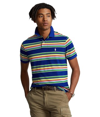 

Мужские рубашки и топы Polo Ralph Lauren Классическая полосатая рубашка-поло в сетку