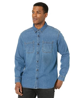 Мужские рубашки и топы LLBean BeanFlex Denim Shirt Традиционный крой