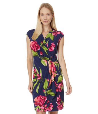 Женские платья Tommy Bahama Clara Пышное цветущее платье с коротким рукавом