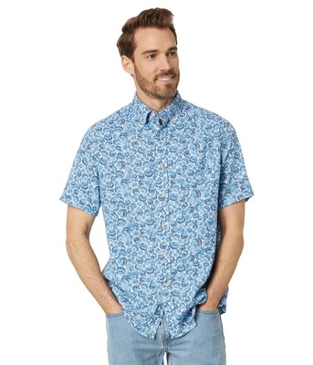 

Мужские рубашки и топы Southern Tide с коротким рукавом Sunday Shellies Sport Shirt