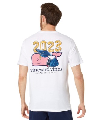 Мужские рубашки и топы Vineyard Vines Выпускной Кит Футболка с короткими рукавами и карманами