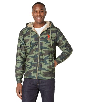 Мужские толстовки и свитшоты US POLO ASSN. Камуфляжная толстовка Sherpa