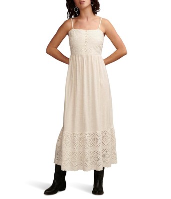 Женские платья Макси-платье с вышивкой от бренда Lucky