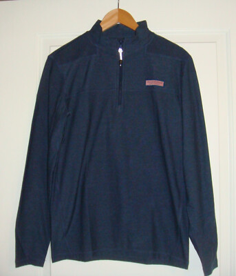 NWT Men's Vineyard Vines Lightweight Edgartown Striped Shep Shirt ~ Navy ~ Small