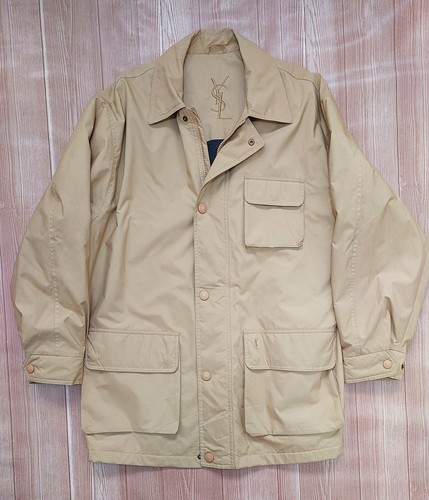 r0131 Yves Saint Laurent ベージュ ジャケットXL r0131 Yves Saint Laurent ベージュ ジャケットXL Vintage Yves