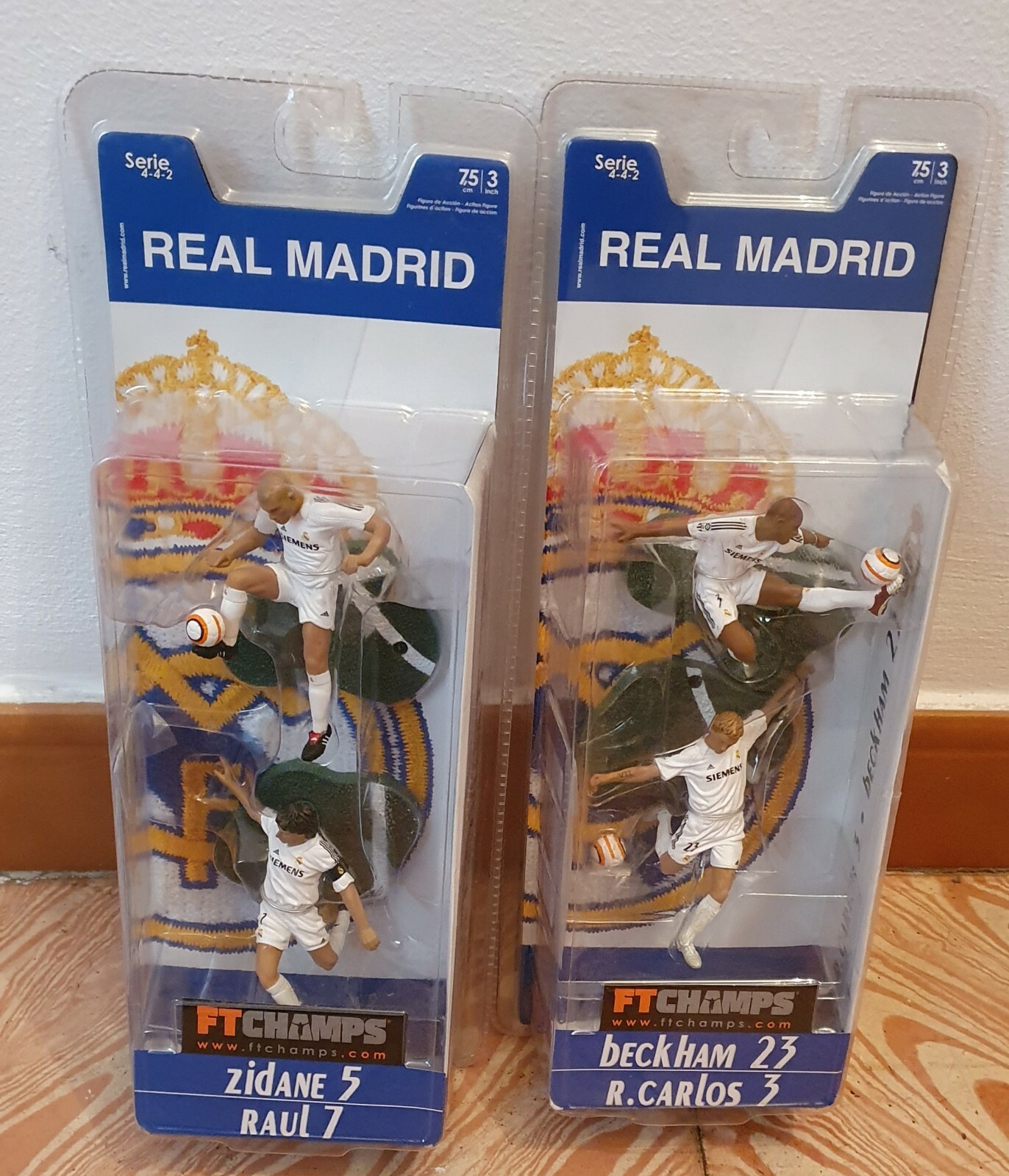 FIGURAS GALACTICOS REALMADRID 2002 - Zidane Raul Roberto