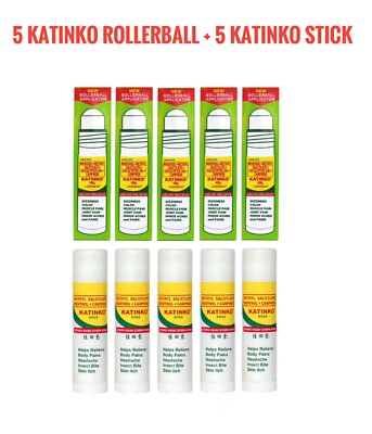 Katinko Rollerball And Katinko Stick Bundle,  5+5 -10ml Each