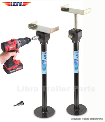 LIBRA Quick-Lift RV Slide Out Stabilizer Jacks 5000lbs Adjust 26''-49'', Set 2