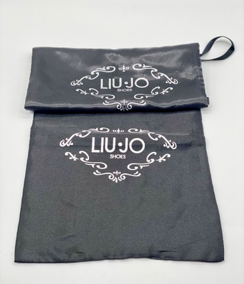 LIU JO Black Drawstring Shoes Dust Bag 2-Pc Set (15Lx10W)