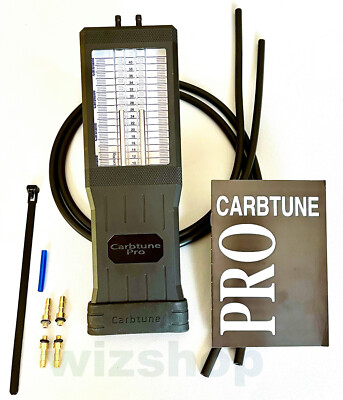 Vacuometro CARBTUNE PROFESSIONAL a 2 colonne per motori a 2 cilindri + Borsa