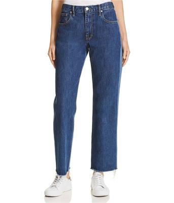 Pre-owned Elizabeth And James Womens Holden Wide Leg Jeans In Blue