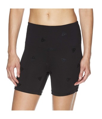 Reebok Womens Fitted Highrise Athletic Compression Shorts