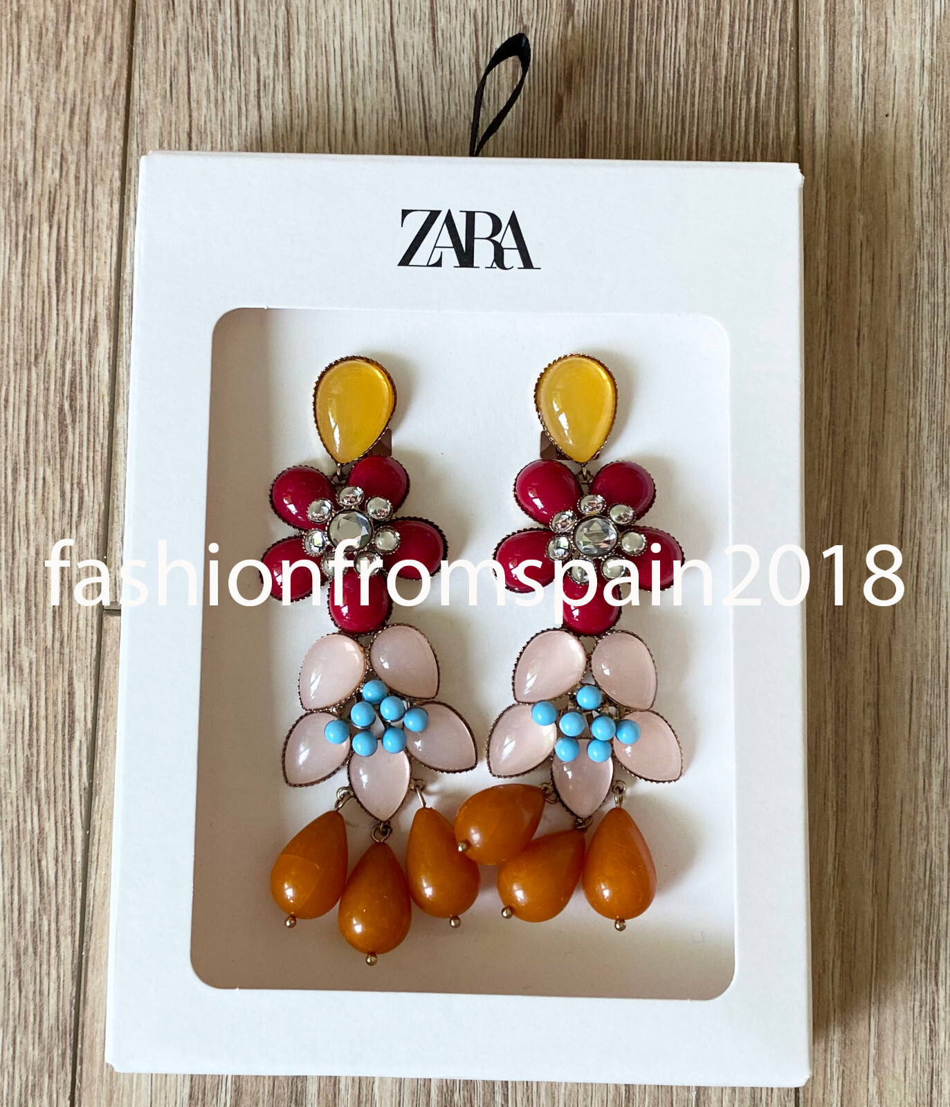 ☆MARS MARK☆ Antique Floral Earring No2 M137 Black enameled metal Flower Pop earrings | Marni