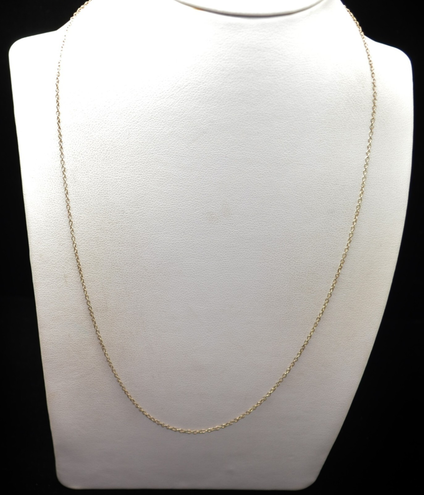 Sterling Silver Tiny Curb Chain Necklace 18.0
