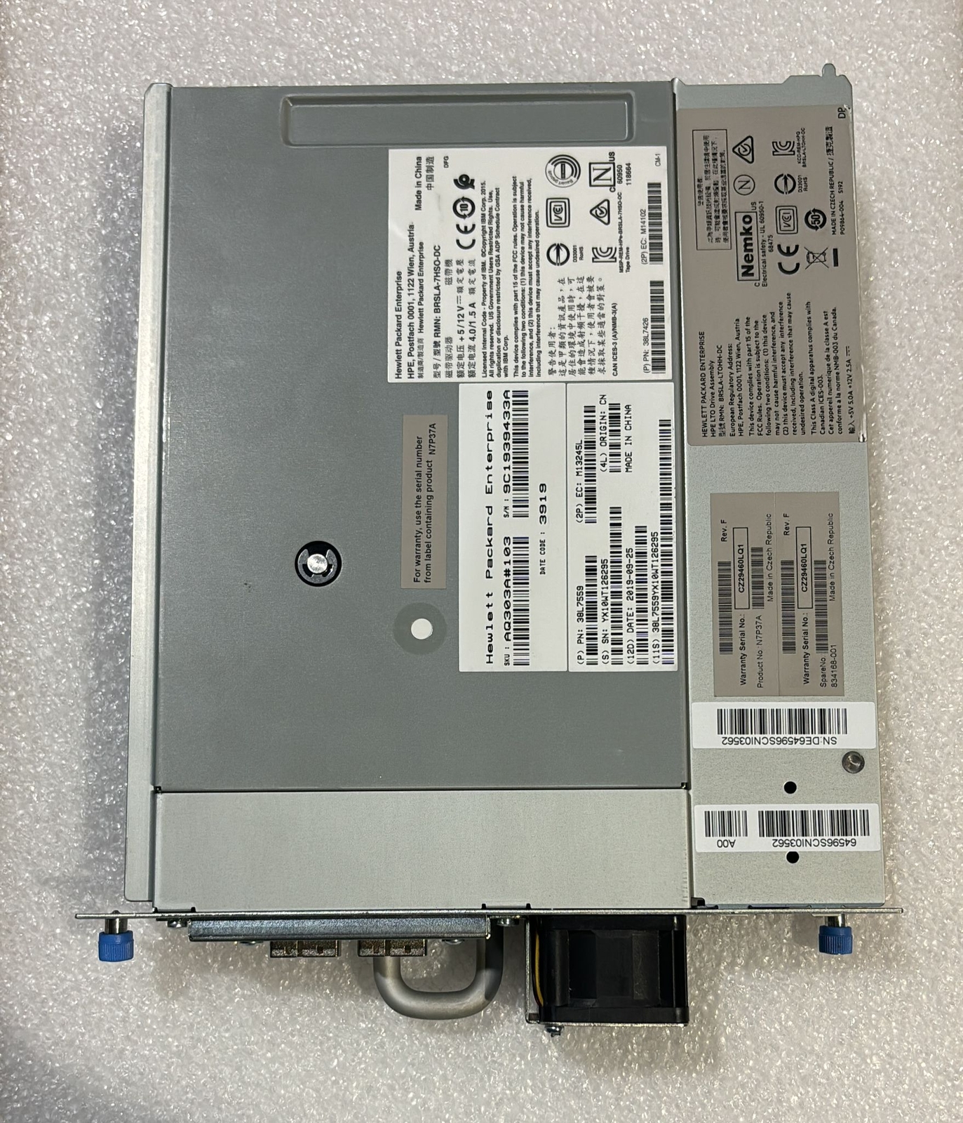 N7P37A HPE StoreEver MSL LTO-7 Ultrium 15000 SAS 38L7559 38L7426 - Picture 2 of 4