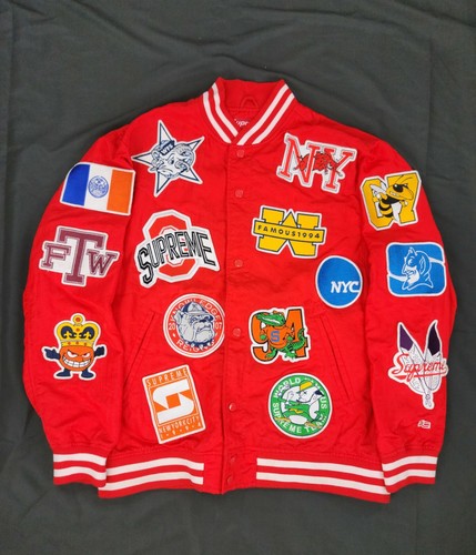 Supreme 07 NCAA Varsity Jacket EXTREMELY RARE Virgil Supreme 07 NCAA Varsity Jacket EXTREMELY RARE Virgil
