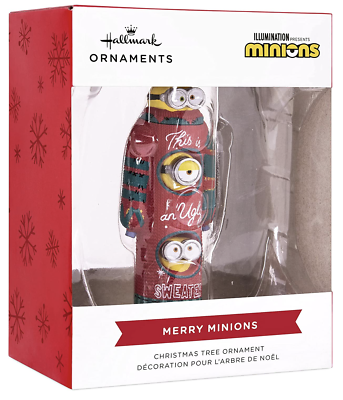 Hallmark The Minions in Ugly Christmas Sweater Christmas Ornament