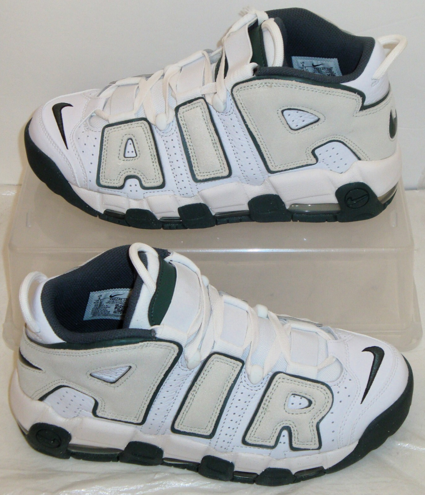Nike Air More Uptempo 96 White Glass Green Mens US Size 8 UK 7 EUR