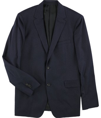 Pre-owned Theory Mens Pinstripe Two Button Blazer Jacket, Blue, 44 Regular