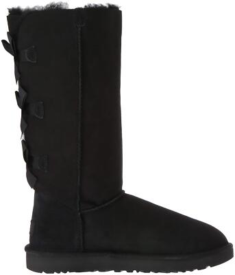 Pre-owned Ugg Bailey Bow Tall Ii Boots Black