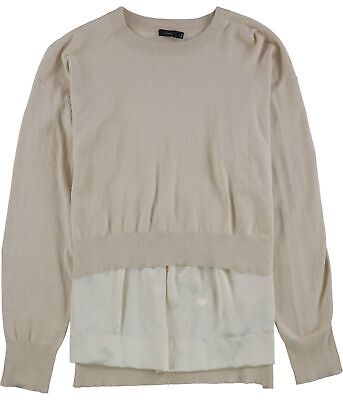 Pre-owned Joseph Womens Solid Pullover Sweater In White