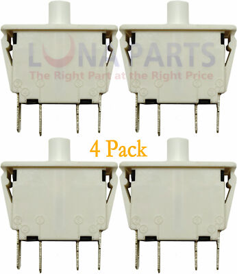 4 Pack Dryer Door Switch for Alliance laundry, Speed Queen, M406103, AP2404268