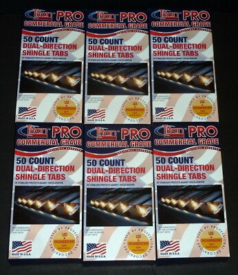 Titan Pro 50 count Commercial Grade Dual-Direction Shingle Light Tabs (6 BOXES)