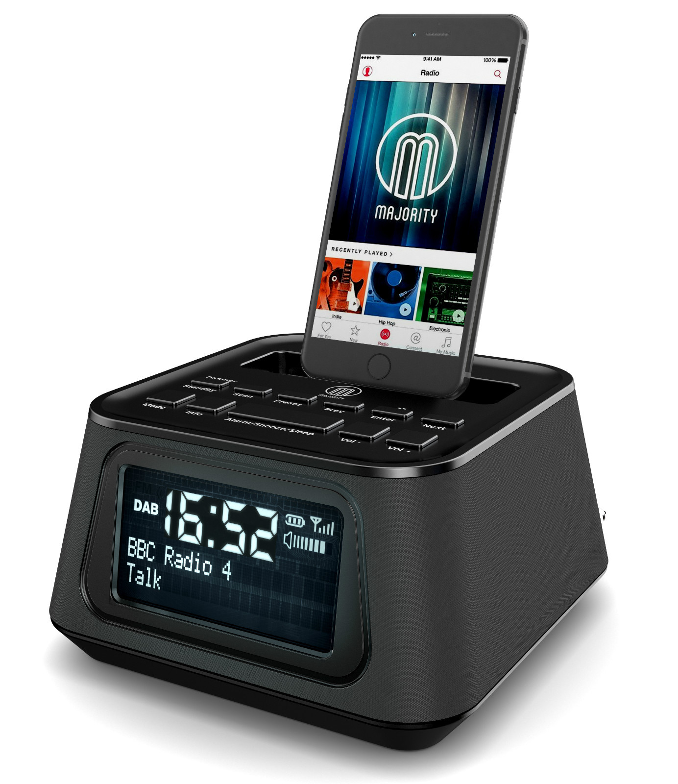 Madingley Rise DAB Radio Docking Station Speaker Dock Alarm iPhone 5/S