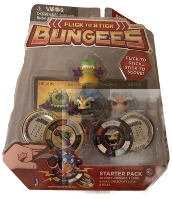 Bungees Flick to Stick Starter Pack Series 1 Helios 22/96 Omicron 24/96